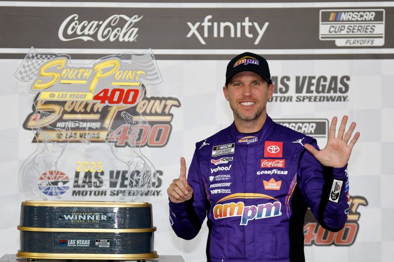 Emotional Hamlin shares painful memories after milestone NASCAR win